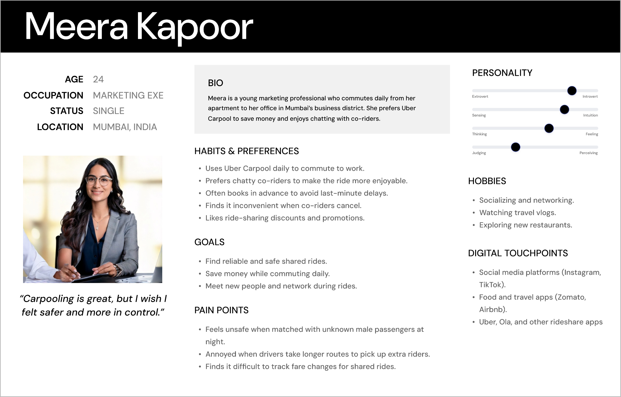 Persona: Meera Kapoor, marketing executive